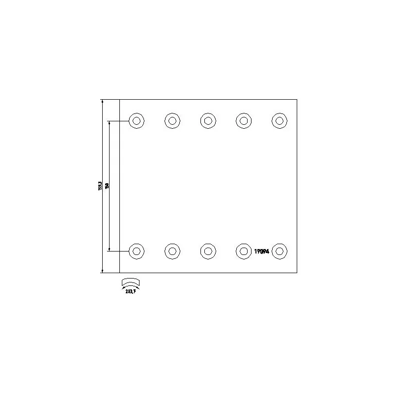 Kit de garnitures de frein, frein à tambour TEXTAR 1909436