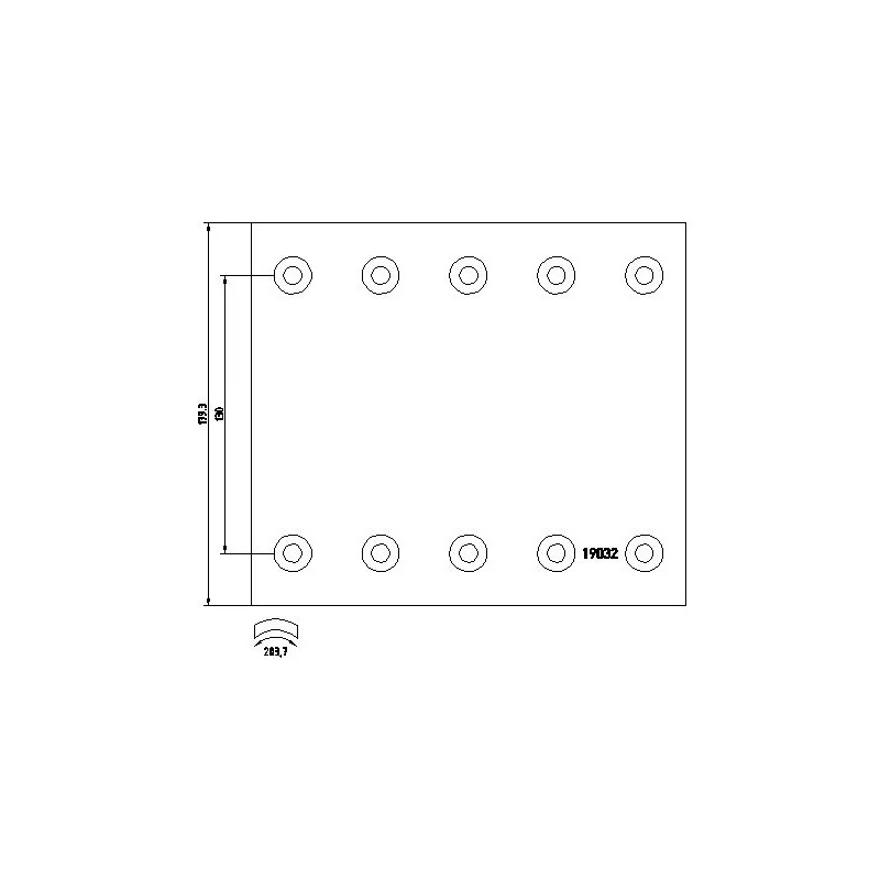 Kit de garnitures de frein, frein à tambour TEXTAR 1903245
