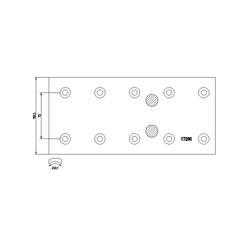 Kit de garnitures de frein, frein à tambour TEXTAR 1728006