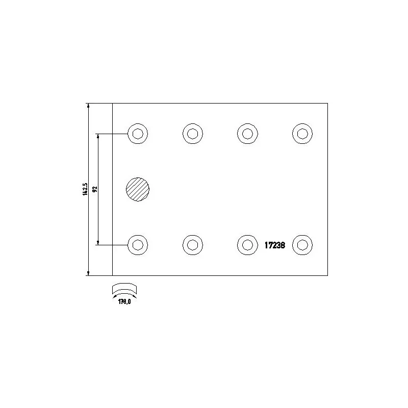 Kit de garnitures de frein, frein à tambour TEXTAR 1723806