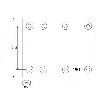 Kit de garnitures de frein, frein à tambour TEXTAR