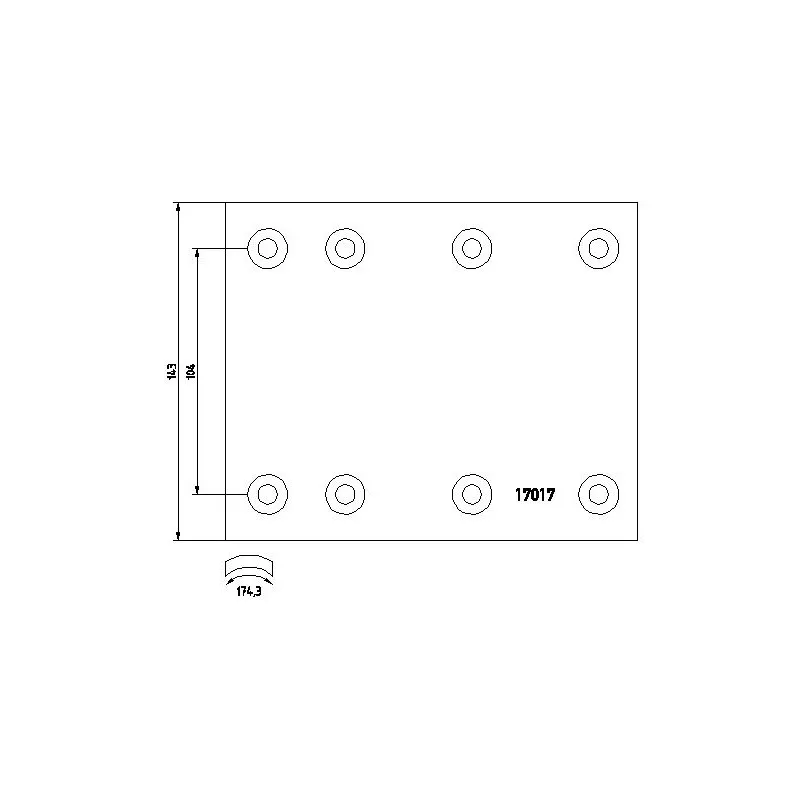 Kit de garnitures de frein, frein à tambour TEXTAR 1701703