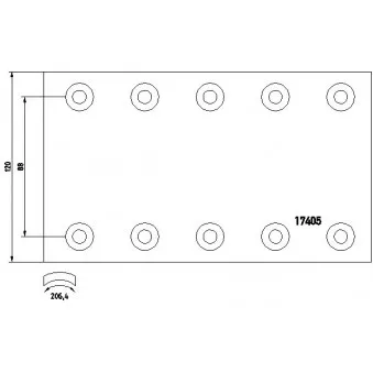 Kit de garnitures de frein, frein à tambour TEXTAR