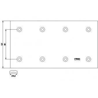 Kit de garnitures de frein, frein à tambour TEXTAR