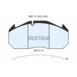 Jeu de 4 plaquettes de frein avant TEXTAR 2911303 - Visuel 1