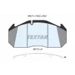 Jeu de 4 plaquettes de frein avant TEXTAR 2911307 - Visuel 1