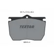 Jeu de 4 plaquettes de frein avant TEXTAR 2901601 - Visuel 1