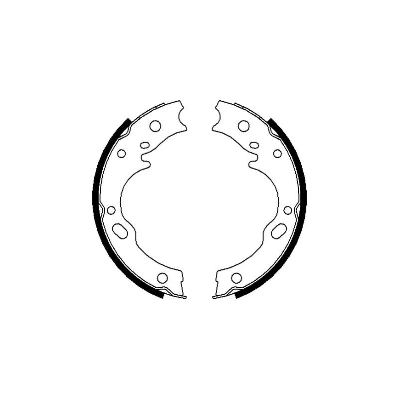 Jeu de mâchoires de frein, frein de stationnement TEXTAR 91076100