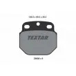 Jeu de 4 plaquettes de frein avant TEXTAR 2968801 - Visuel 1