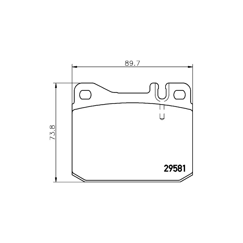 Jeu de 4 plaquettes de frein avant TEXTAR 2958104