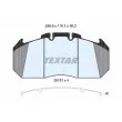Jeu de 4 plaquettes de frein arrière TEXTAR 2913111 - Visuel 1