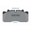 Jeu de 4 plaquettes de frein arrière TEXTAR 2911701 - Visuel 1