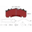 Jeu de 4 plaquettes de frein arrière TEXTAR 2930701 - Visuel 1