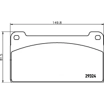 Jeu de 4 plaquettes de frein avant TEXTAR