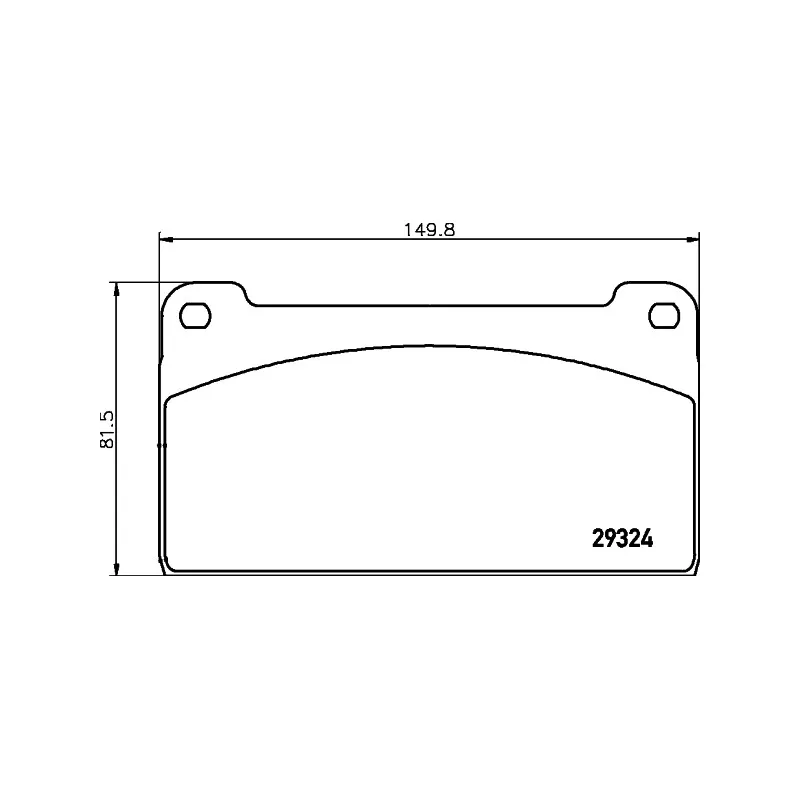 Jeu de 4 plaquettes de frein avant TEXTAR 2932403