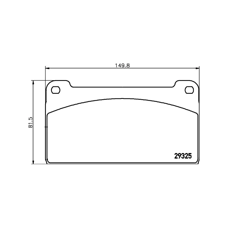 Jeu de 4 plaquettes de frein avant TEXTAR 2932502