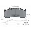 Jeu de 4 plaquettes de frein TEXTAR 2917303 - Visuel 1