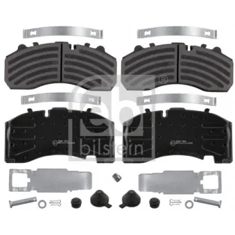 Jeu de 4 plaquettes de frein avant FEBI BILSTEIN 16608