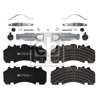 Jeu de 4 plaquettes de frein avant FEBI BILSTEIN 16606