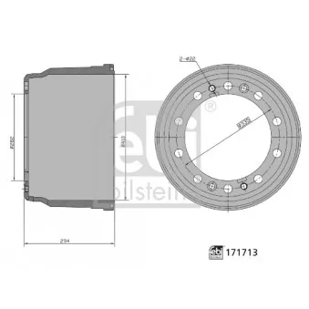Tambour de frein FEBI BILSTEIN