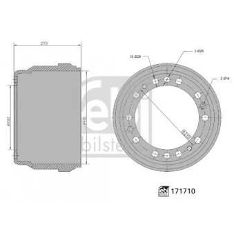 Tambour de frein FEBI BILSTEIN