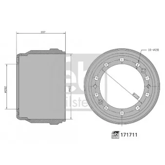 Tambour de frein FEBI BILSTEIN