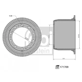 Tambour de frein FEBI BILSTEIN