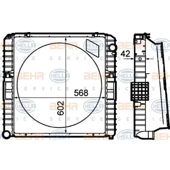 Radiateur, refroidissement du moteur HELLA