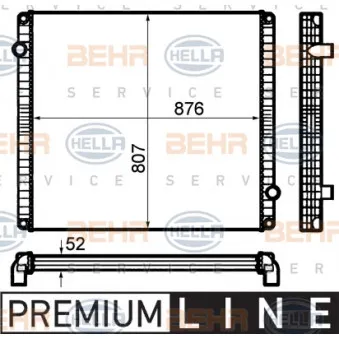 Radiateur, refroidissement du moteur HELLA