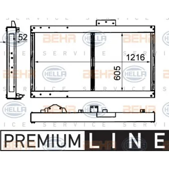 Radiateur, refroidissement du moteur HELLA