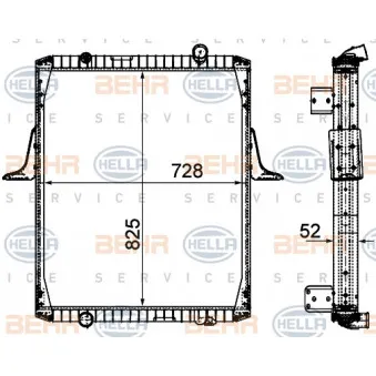 Radiateur, refroidissement du moteur HELLA