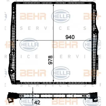 Radiateur, refroidissement du moteur HELLA