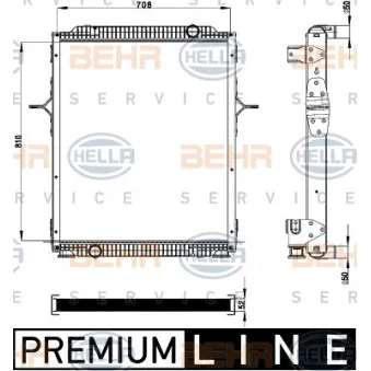 Radiateur, refroidissement du moteur HELLA