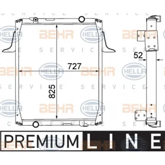 Radiateur, refroidissement du moteur HELLA