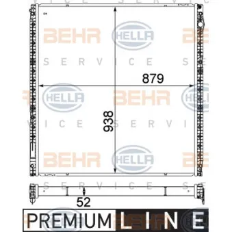 Radiateur basse température, intercooler HELLA