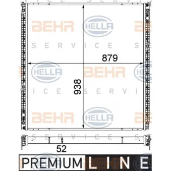 Radiateur basse température, intercooler HELLA