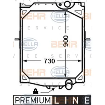 Radiateur, refroidissement du moteur HELLA