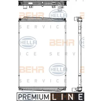 Radiateur, refroidissement du moteur HELLA