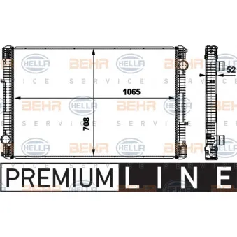 Radiateur, refroidissement du moteur HELLA