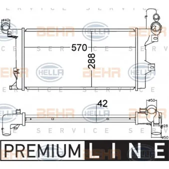 Radiateur, refroidissement du moteur HELLA