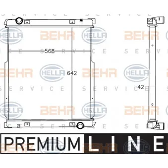Radiateur, refroidissement du moteur HELLA