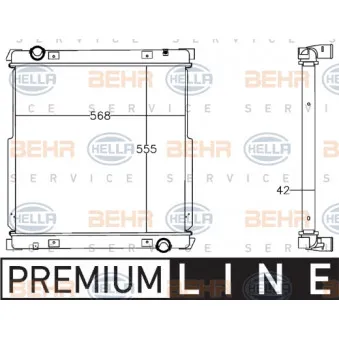 Radiateur, refroidissement du moteur HELLA