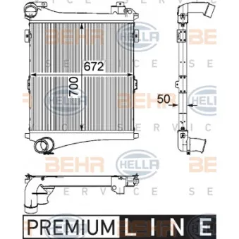 Intercooler, échangeur HELLA