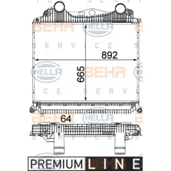 Intercooler, échangeur HELLA
