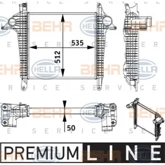 Intercooler, échangeur HELLA