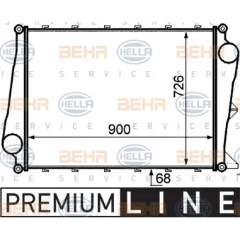 Intercooler, échangeur HELLA