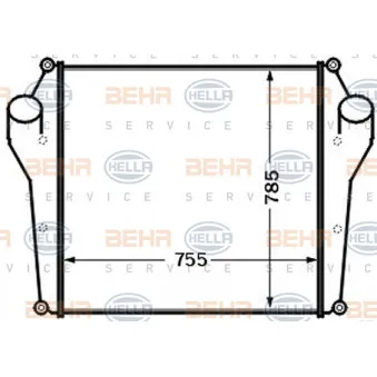 Intercooler, échangeur HELLA