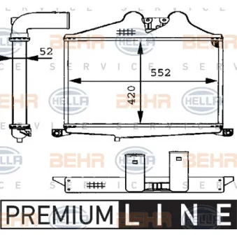 Intercooler, échangeur HELLA