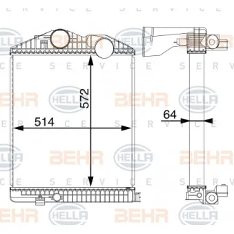 Intercooler, échangeur HELLA