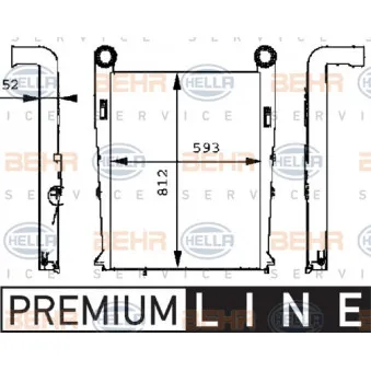 Intercooler, échangeur HELLA
